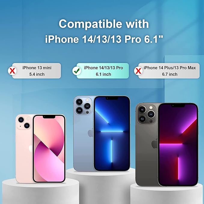 Super-HD Curved Tempered Glass Screen Protector for Apple iPhone 13/13 Pro/14 6.1"