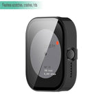 Wisely Shine Slim Bumper Tempered Glass Case Cover Compatible with CMF by Nothing Watch Pro – Luxury Black, 360° Protection, Shockproof, Anti-Scratch