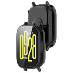 Wisely Shine Full Protective Slim Bumper Tempered Glass Case Cover for Redmi Watch 5 Active – Luxury Black