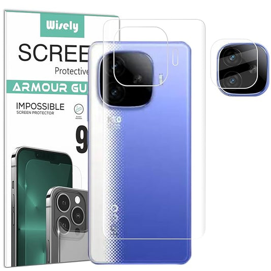 2in1 Camera Lens Nano Glass + Anti Scratch TPU Back Guard Screen Protector for iQOO Neo 10R 5G - |Back + Camera Guard|