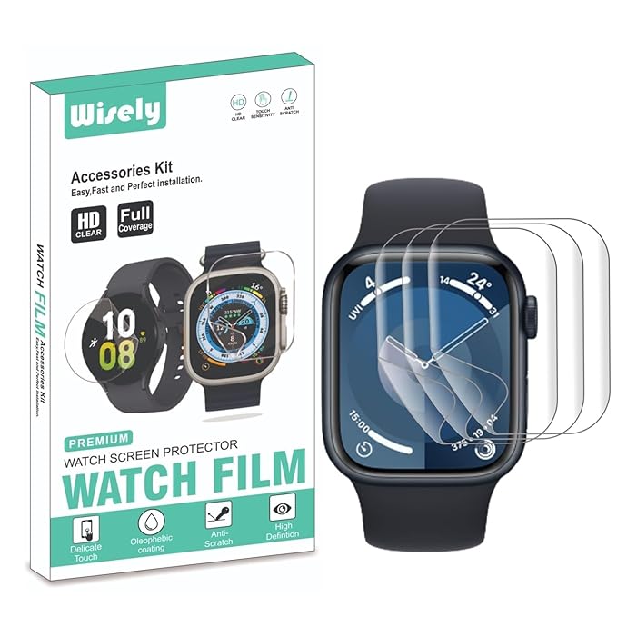 Screen Guard Protector for Apple Watch 41mm (Series 9 / Series 8 / Series 7)
