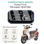 Wisely Premium Screen Guard for TVS JUPITER 125 DT SXC 2025 Scooter – Full Coverage, HD Clear, Anti-Scratch, Easy Installation