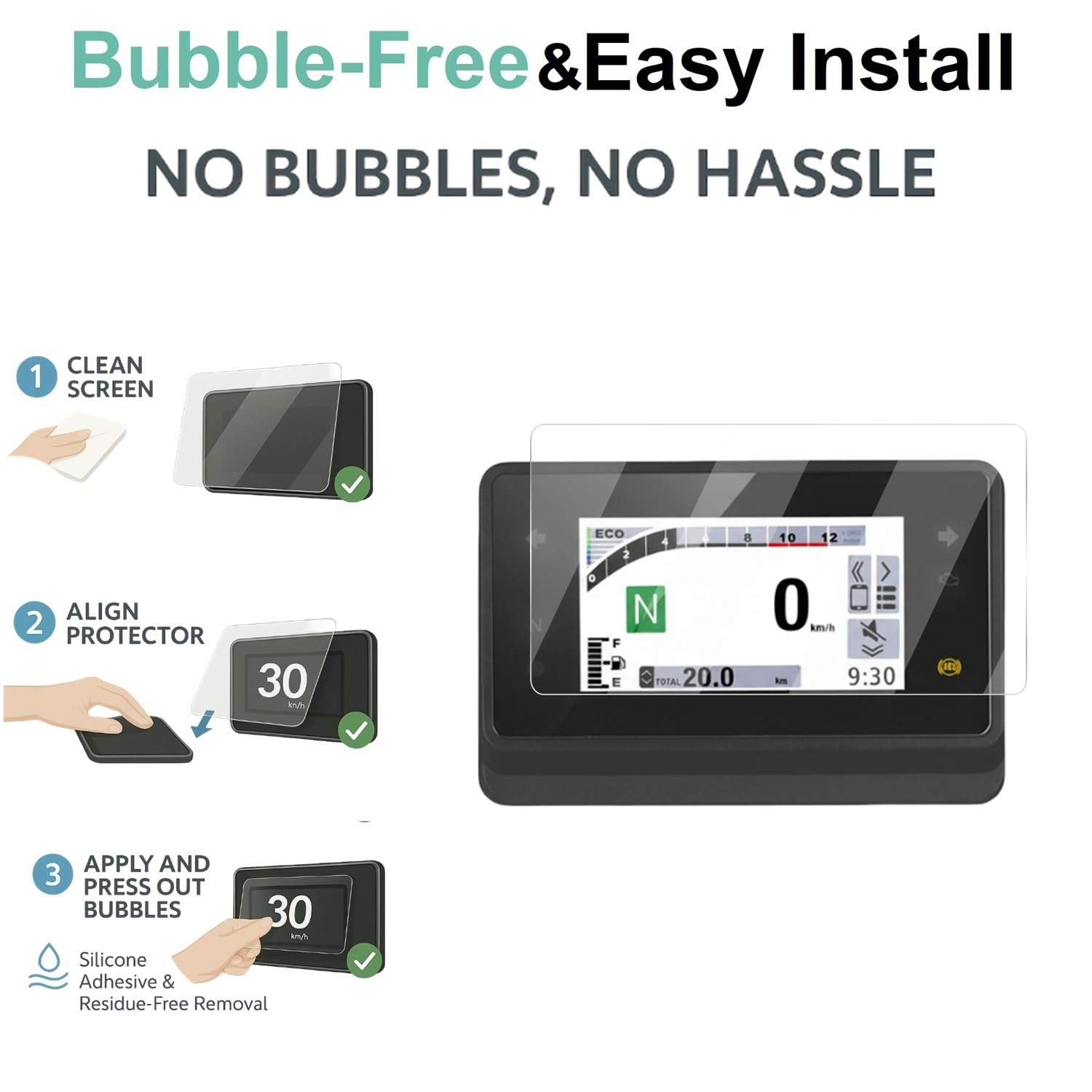 Premium Screen Guard for Honda CB 125 Hornet (2025) Bike - TFT Display Digital Meter Protector