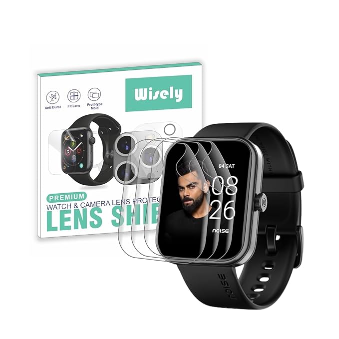 Screen Guard Protector for Noise ColorFit Pulse 2 Max Smartwatch (1.85") - Pack of 3