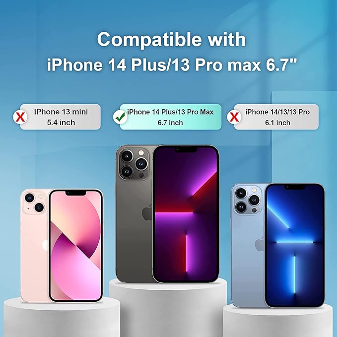 Tempered Glass Screen Protector for Apple iPhone 13 Pro Max / 14 Plus 6.7" – Edge-to-Edge Full Cover, Anti-Scratch, Bubble-Free