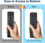 Silicone TV Remote Cover Case Compatible with Samsung Smart TV Remote 2023 BN59-01432G BN59-01432A BN59-01432J BN59-01432 Washable Case with Loop - Black [Remote NOT Included]