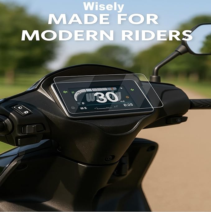 Wisely Premium Screen Guard for Honda Activa 125 (2025) & Activa 110 DLX – Scooter Digital Meter Protector, HD Clear, Scratch Resistant, Easy Installation Kit