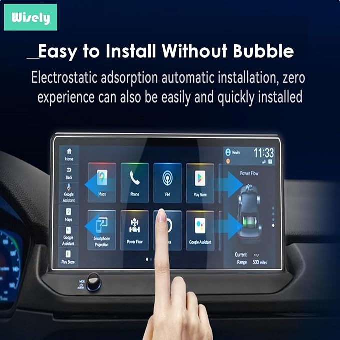 Premium Screen Guard For 9 Inch Android Car Stereo Touch Display Protector Accessories navigation system, Easy Installation Kit, HD Clear