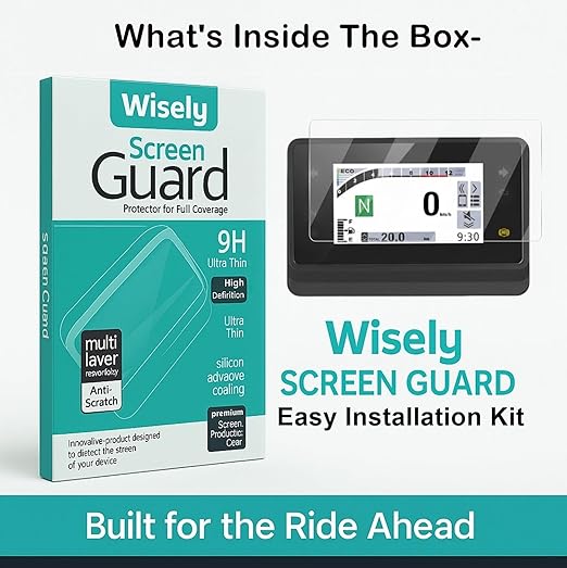 Screen Guard for Honda NX200 2025 | TFT HD Clear Full Cover Digital Meter Protector | Easy Installation Kit