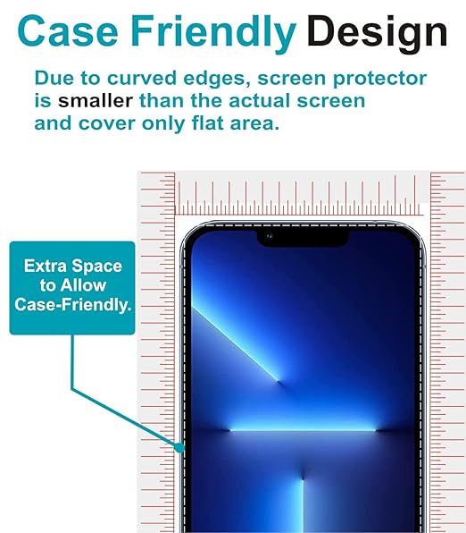 Apple iPhone 13 Pro Screen Protector – 9H HD Clear Flexible Nano Glass | Anti-Scratch, Bubble-Free