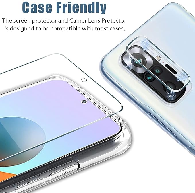 Screen Guard Combo for Motorola Edge 50 Pro 5G | 2pc Camera Lens Protector + Front Flexible Nano Glass Screen Guard