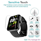 Wisely [Pack of 3] Screen Guard Protector for Noise Pulse 2 Max Smartwatch 1.85" – Flexible TPU, HD Clear, Bubble-Free, Full Edge Coverage