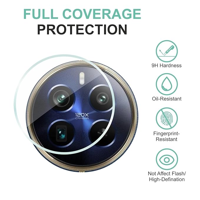 Realme 12 Pro/Pro Plus 5G Camera Glass Guard + Screen Protector (Pack of 2)