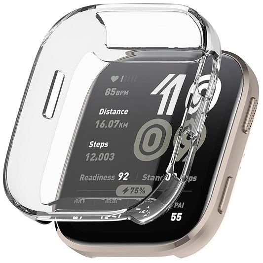 Protective Case Cover Compatible For Amaz fit Bip 6 SmartWatch Full Screen Protector Soft Case HD Clear