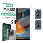 Screen Guard Combo for Motorola Edge 50 Fusion 5G | 2pc Camera Lens Glass + Front Nano Flexible Screen Protector