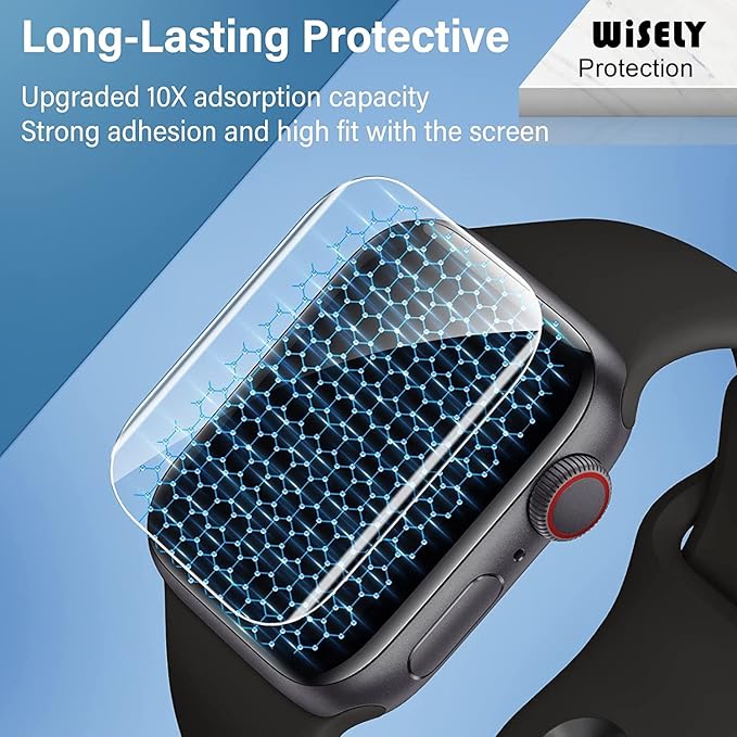 Wisely | 3pcs | Screen Guard Protector for Noise ColorFit Ultra 3 Smartwatch | 1.96" | HD Clear, Scratch Resistant, Full Coverage, Bubble Free