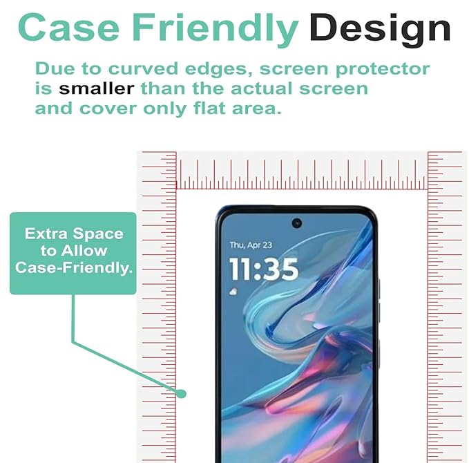 2in1 Nano Glass + Front Guard Screen Protector for Motorola Moto G45 5G | Camera Lens + Display Protection