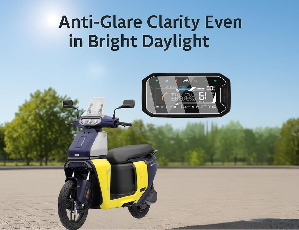 Wisely Screen Guard for New TVS Orbiter Electric Scooter (2025) - TFT Display Digital Meter Protector - HD Clear
