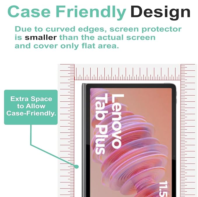 Wisely Premium Screen Protector for Lenovo Tab Plus 11.5" Tablet – Anti-Scratch 9H Glass Guard, HD Clear, Bubble-Free Installation Kit