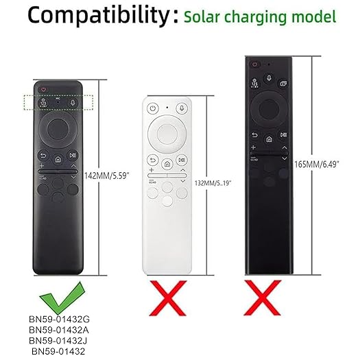 Silicone TV Remote Cover Case Compatible with Samsung Smart TV Remote 2023 BN59-01432G BN59-01432A BN59-01432J BN59-01432 Washable Case with Loop - Black [Remote NOT Included]