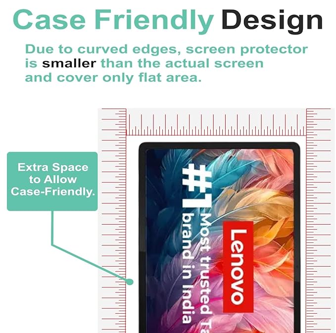 Wisely Premium Screen Protector for Lenovo P12 / Idea Tab Pro 2025 (12.7") Tablet – 9H Tempered Glass, Anti-Scratch, HD Clear, Bubble-Free Installation