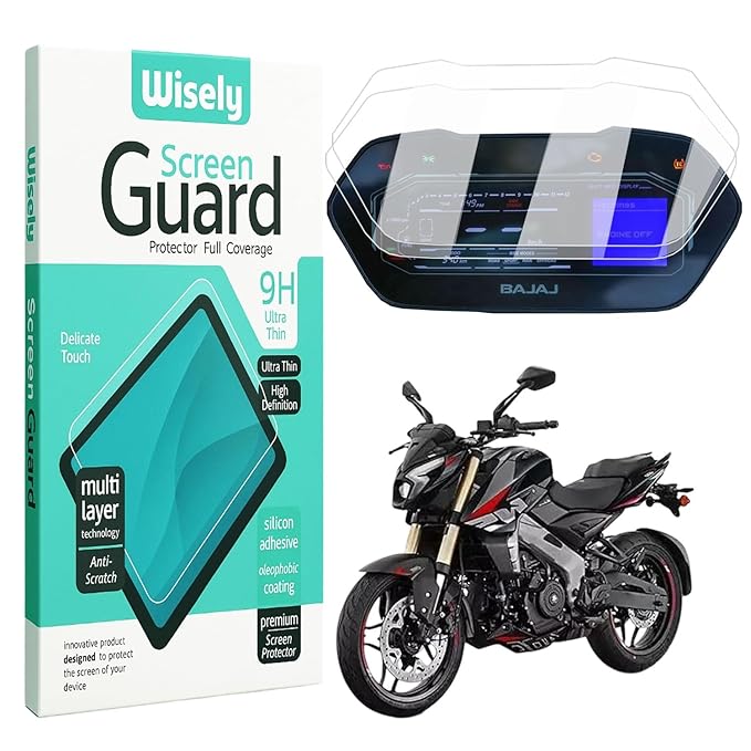 Screen Guard for Bajaj Pulsar NS400Z (2024) | TFT Display Digital Meter Protector | Pack of 2