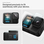 Wisely Tempered Glass for GoPro Hero 13 Action Camera | HD Clear Lens & Screen Protector | Pack of 3