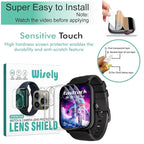 Screen Guard Protector for Fastrack Limitless Glide X Smartwatch (1.83") – Full Cover, 9H Hardness