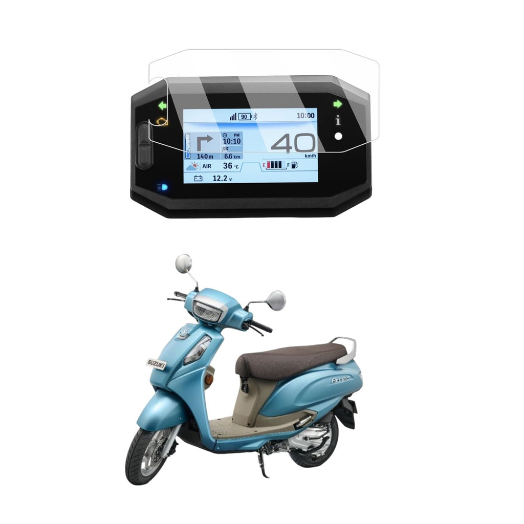 Wisely Premium Screen Guard for SUZUKI ACCESS 125 Ride Connect TFT Display Model (2025) Scooter - Digital Meter Protector