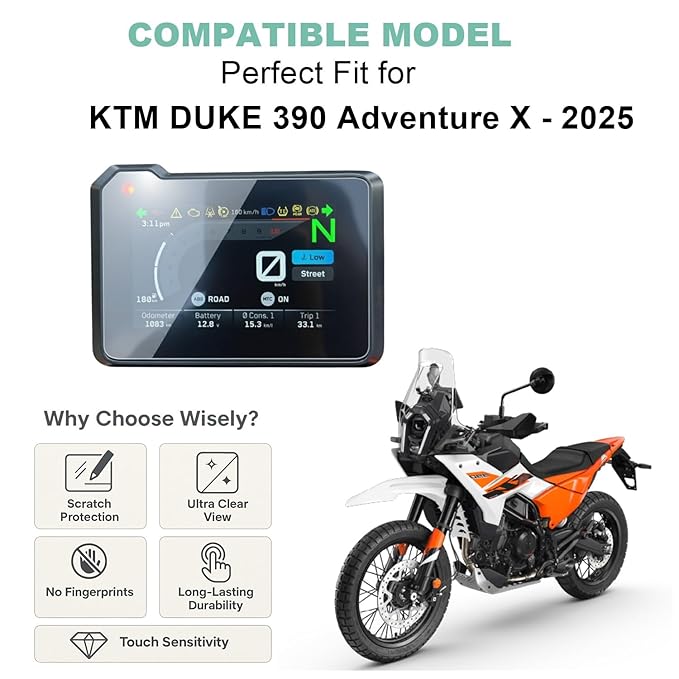 Screen Guard for KTM 390 Adventure X 2025 – Pack of 2