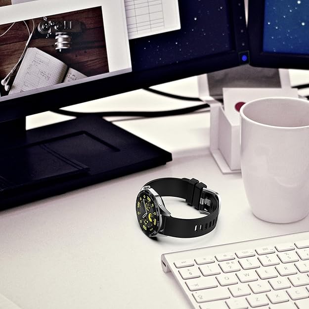 Wisely Adjustable Silicone Replacement Strap for CMF by Nothing Watch Pro & Watch Pro 2 – Durable, Stylish & Comfortable Smartwatch Band with Steel Buckle