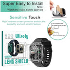 Screen Guard Protector for Fastrack Limitless Valor Smartwatch (1.91") – Full Cover, 9H Hardness, 3pcs