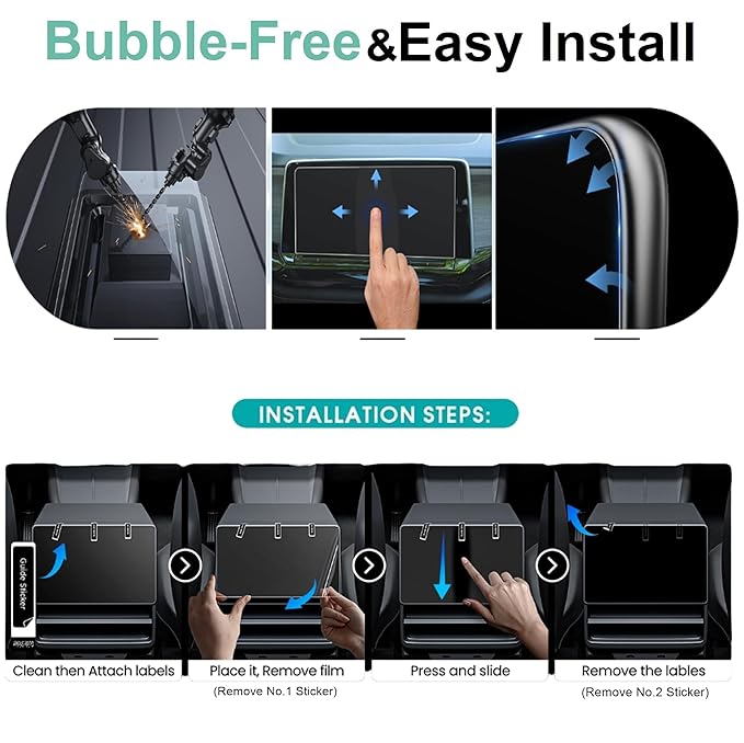 Wisely Premium Screen Guard for Toyota Fortuner 2021 Facelift & 2024 Models – 8-Inch Infotainment Display Protector, HD Clear, Anti-Glare, Scratch Resistant, Touch Responsive