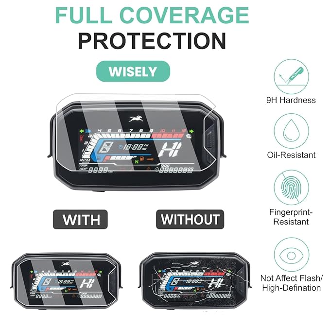 Screen Guard for TVS Raider 125 SSE/IGO/SPLIT/SINGLE - Pack of 2