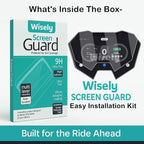 Wisely Premium 5-inch Screen Guard Protector for SIMPLE One / OneS / Dot ONE 2024-2025 EV Scooter – HD Clear, Scratch Resistant Display Film with Easy Installation Kit
