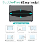 Wisely Premium Tempered Glass For Xiaomi Redmi Pad 2 (11 Inch) | Anti-Scratch Tablet Screen Protector | Edge-to-Edge Full Cover | HD Clarity