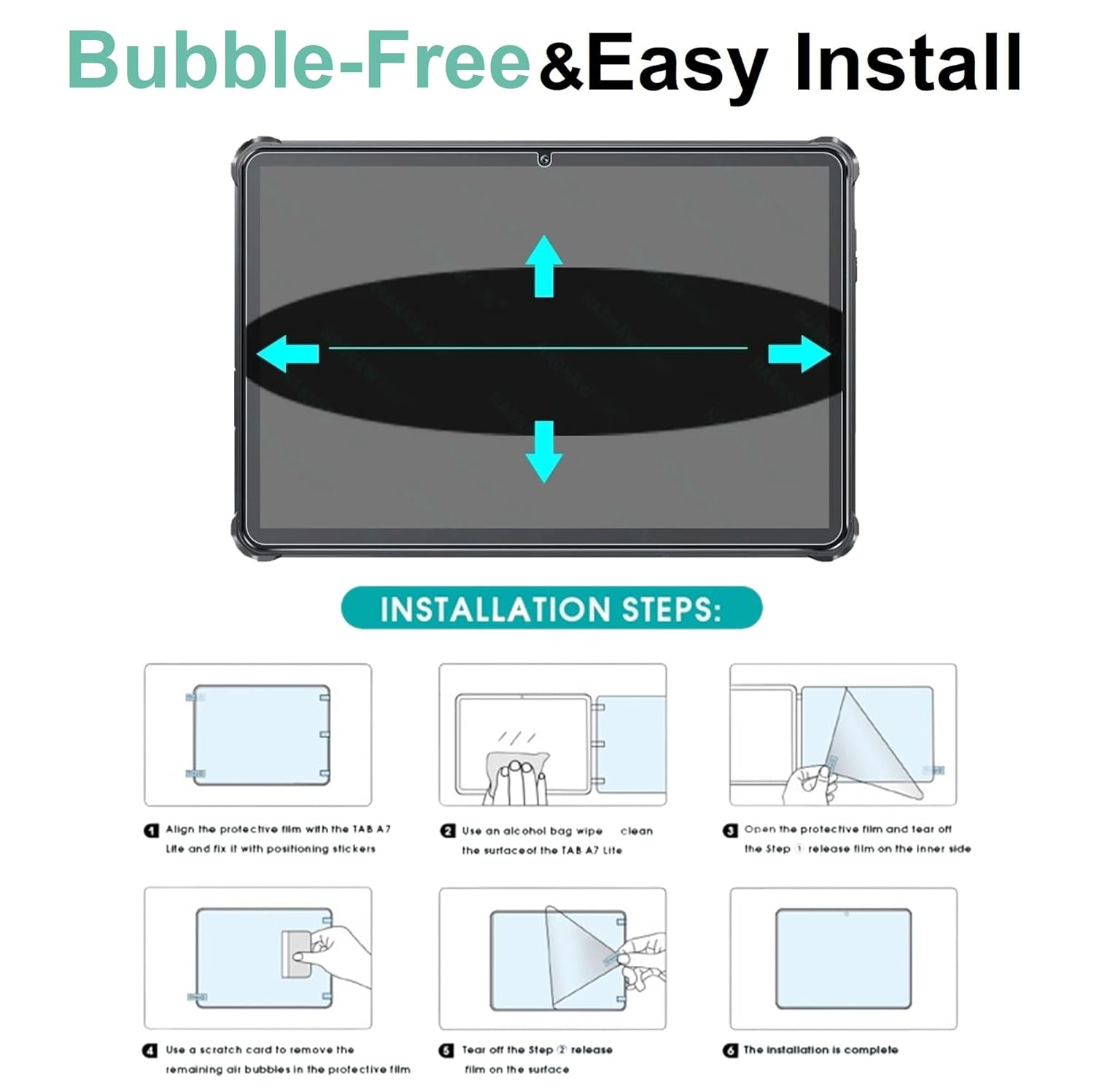 Tempered Glass for Samsung Galaxy Tab S10 FE / S9 FE (10.9") & S9 / S8 / S7 (11")