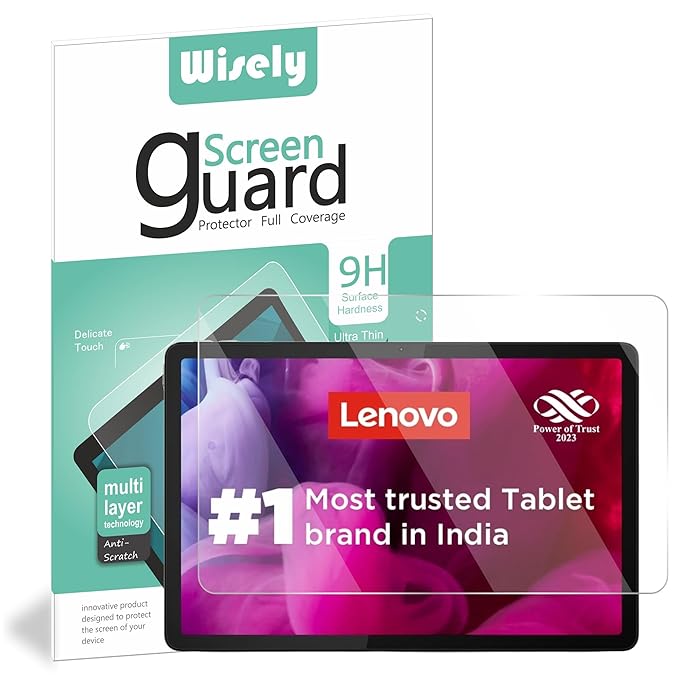 Wisely Premium Screen Protector for Lenovo Tab M11 |11-inch| – 9H Hardness, Anti-Scratch, Drop Resistant, HD Clear Glass Guard with Easy Installation Kit
