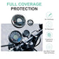 Screen Guard Nano Tempered Glass Compatible for Royal Enfield Meteor 350 / Scram 411 / Hunter 350 Speedometer Protector, Easy installation kit, HD Clear, Full Cover