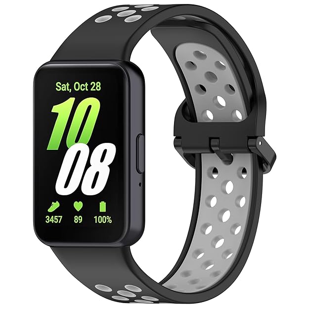 Wisely Adjustable Silicone Replacement Band Strap for Samsung Galaxy Fit 3 – Soft, Durable & Stylish Smartwatch Bracelet