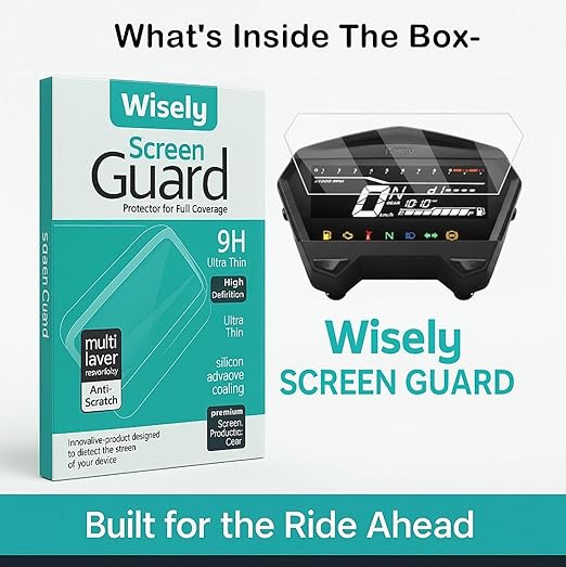 Screen Guard for Hero Xtreme 125R & 160R 4V (2024) | HD Clear Full Cover Digital Meter Protector | Pack of 2