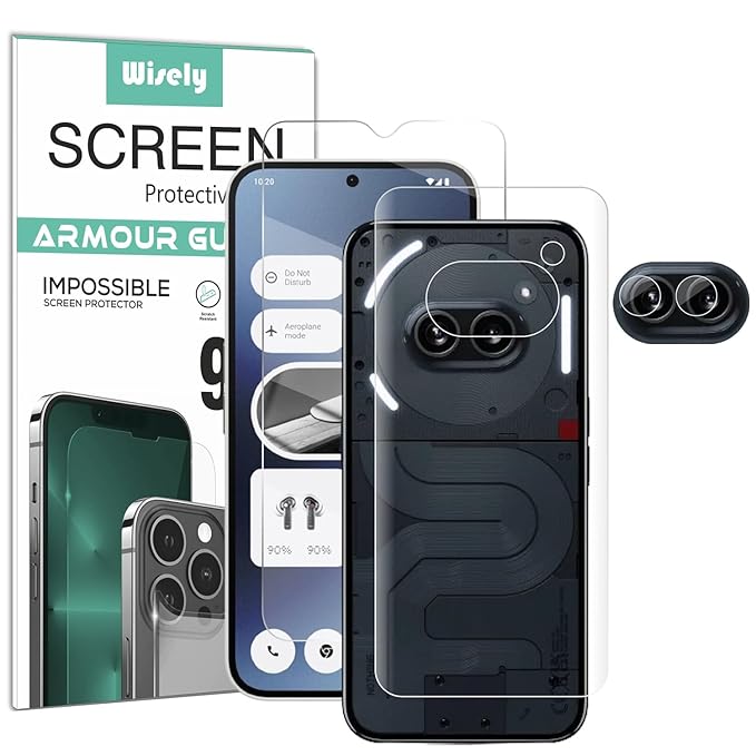 3-in-1 Nano Glass Screen Protector with Front, Back & Camera Guard for Nothing Phone 2a 5G