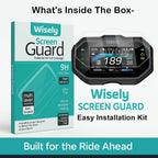 Screen Guard for Yamaha FZ-S Fi Hybrid 2025 TFT Digital Meter – 9H HD Clear, Full Edge-to-Edge Cover