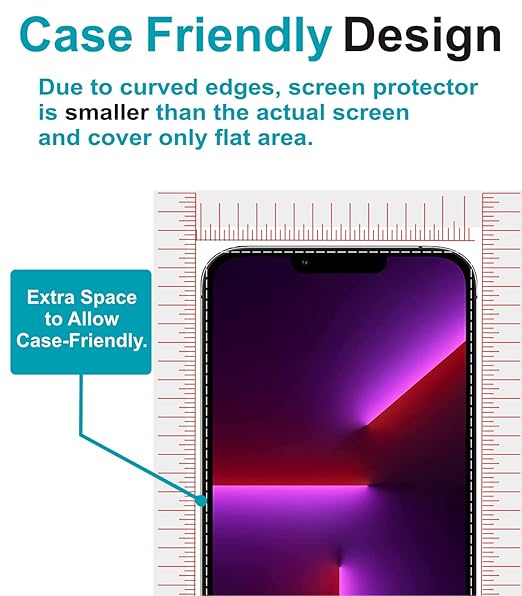 Apple iPhone 13 Pro Max Screen Protector – 9H HD Clear Flexible Nano Glass | Anti-Scratch, Bubble-Free