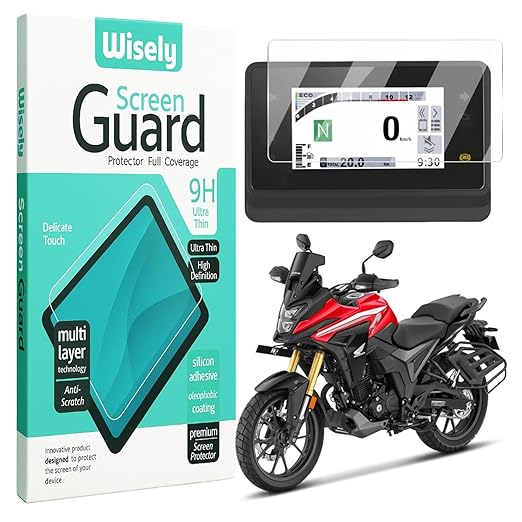 Screen Guard for Honda NX200 2025 | TFT HD Clear Full Cover Digital Meter Protector | Easy Installation Kit
