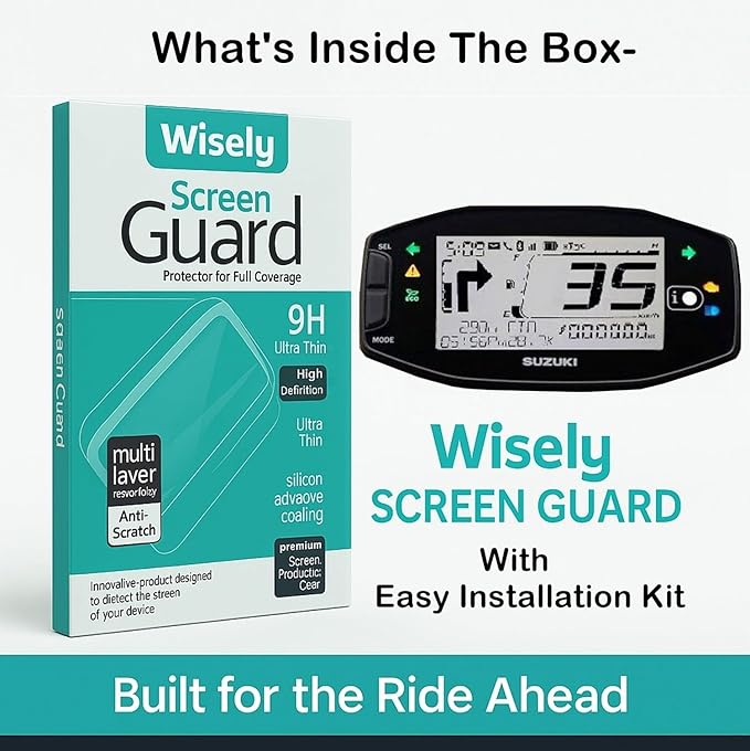 Wisely Premium Speedometer Screen Guard for Suzuki Access 125 BS6 Bluetooth Edition – HD Clear Full Protection