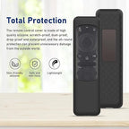 Silicone TV Remote Cover Case Compatible with Samsung Smart TV Remote 2023 BN59-01432G BN59-01432A BN59-01432J BN59-01432 Washable Case with Loop - Black [Remote NOT Included]