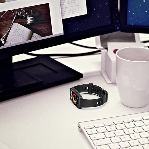 Wisely Adjustable Silicone Replacement Strap for Huawei Band 10/9/8 – Soft, Sporty & Durable