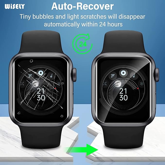 Wisely | 3pcs | Screen Guard Protector for Noise ColorFit Ultra 3 Smartwatch | 1.96" | HD Clear, Scratch Resistant, Full Coverage, Bubble Free