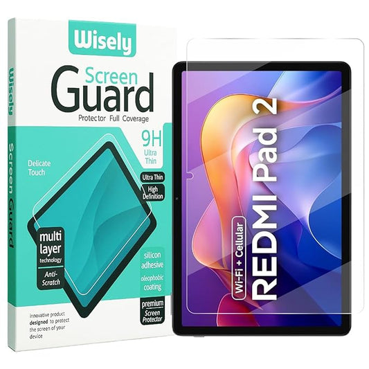 Premium Tempered Glass for Xiaomi Redmi Pad 2 |11 inch| Tablet Screen Guard Protector, Anti-Scratch, Edge To Edge Full Cover, Easy Installation kit - HD Clar